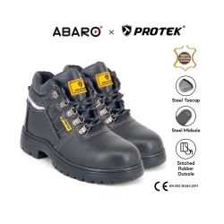 Ankle | Mid Cut Men Safety Boots Shoes SFA755A3 Black PROTEK